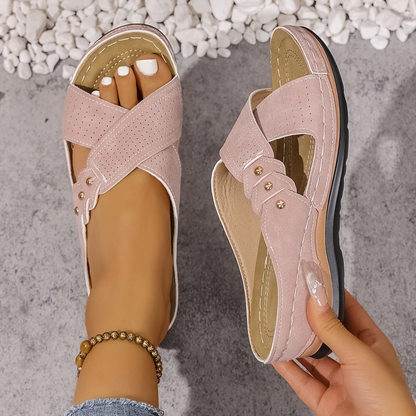 Velthoria | Cross Strap Comfort Sandals