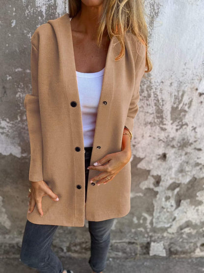 Lunara | Soft Knit Longline Hooded Cardigan