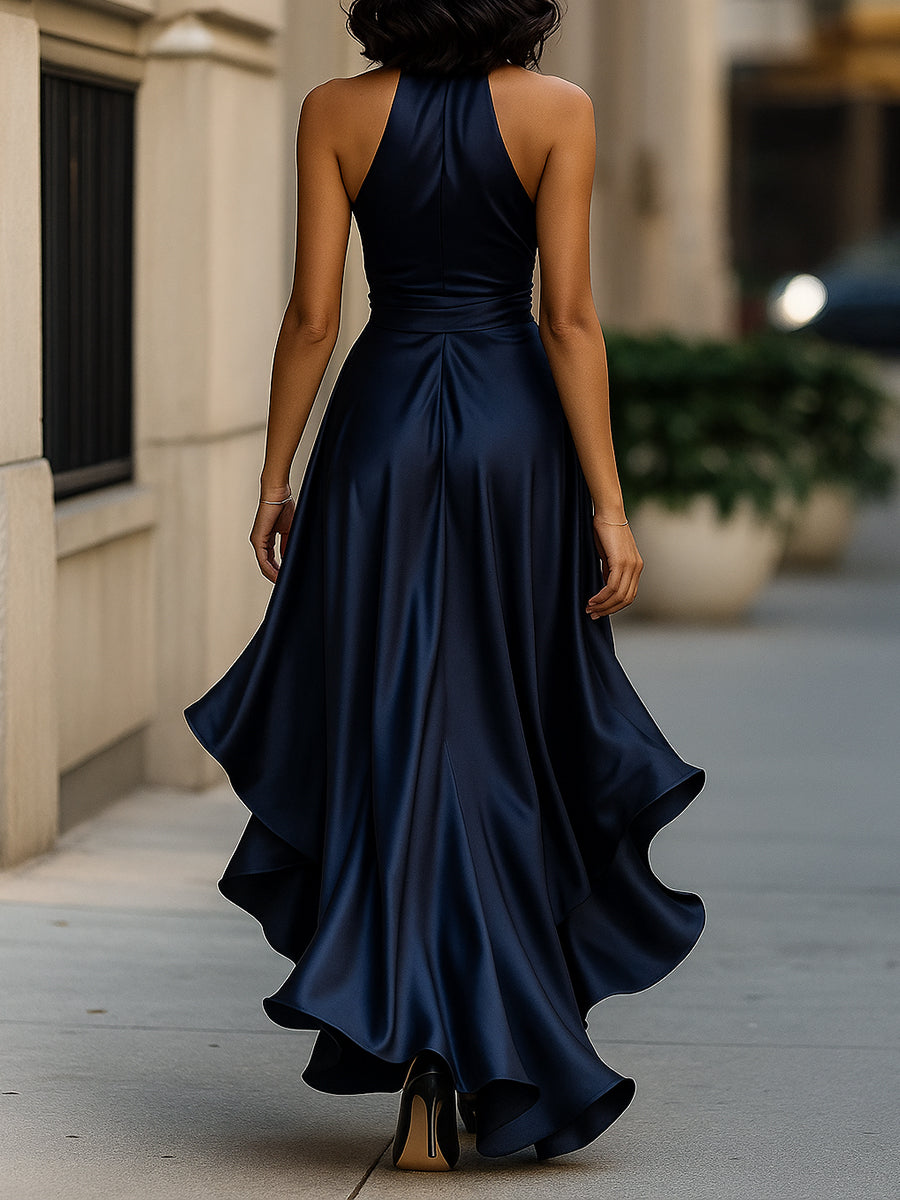 Zorynna | Halter Wrap Maxi Dress