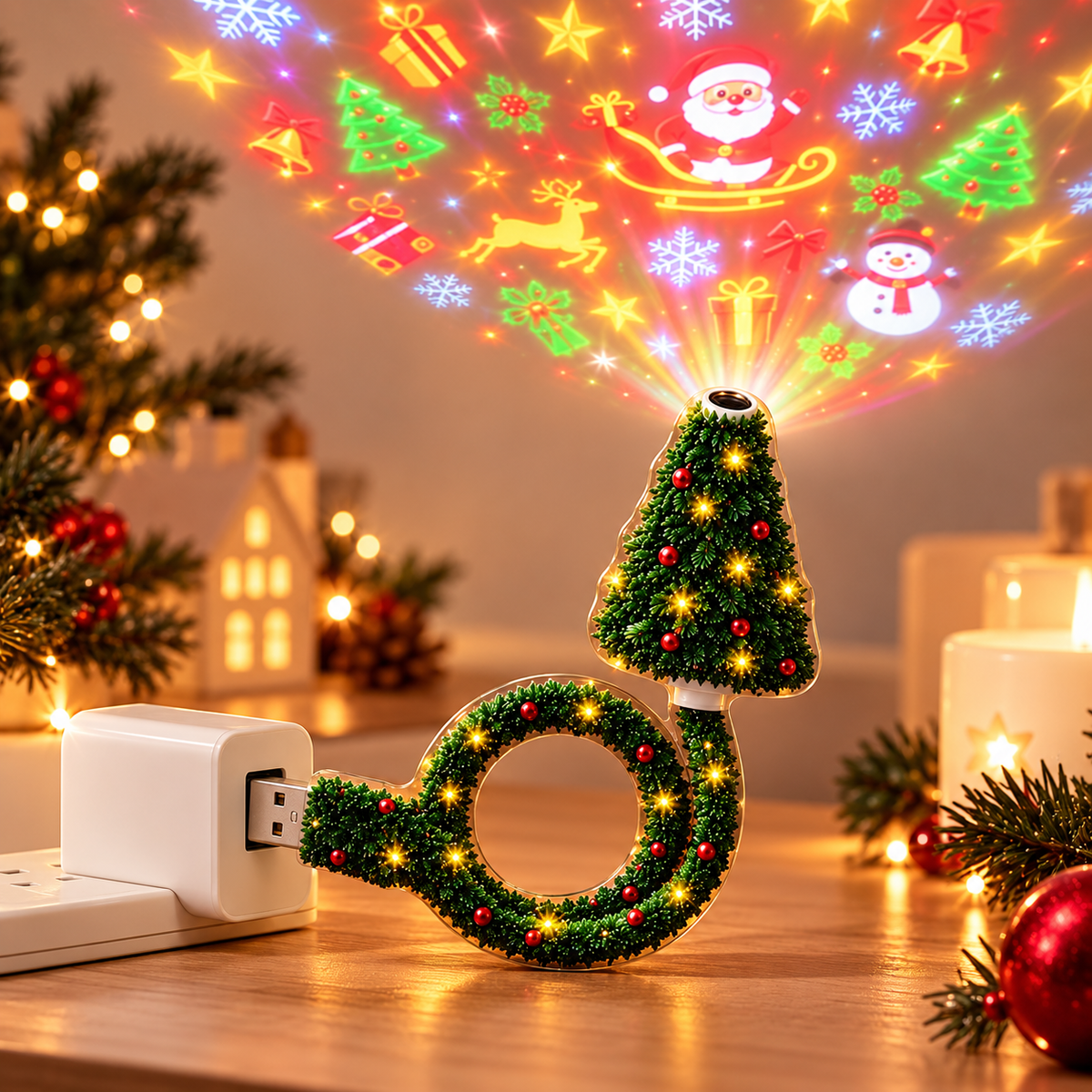 Yulena | Festive Christmas Pattern Projector Light