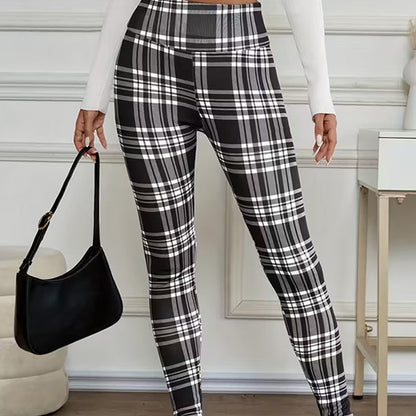 Ginevera | High Waist Plaid Leggings