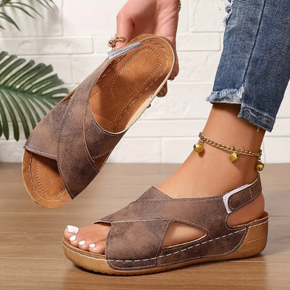 Valessa | Criss Cross Comfort Sandals
