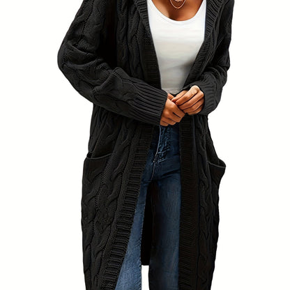 Junivelle | Cable Knit Longline Cardigan