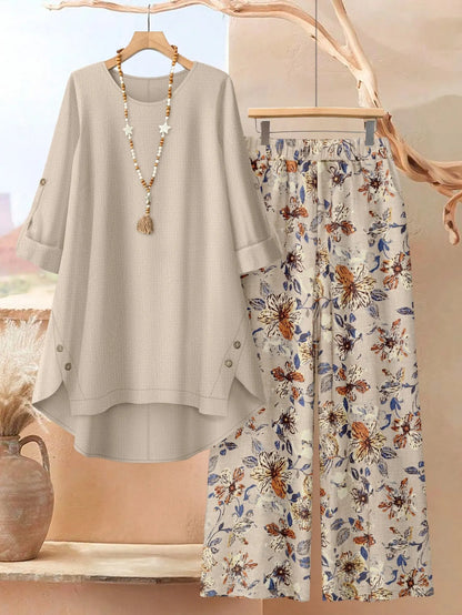 Brinella | Casual Tunic And Wide Leg Set