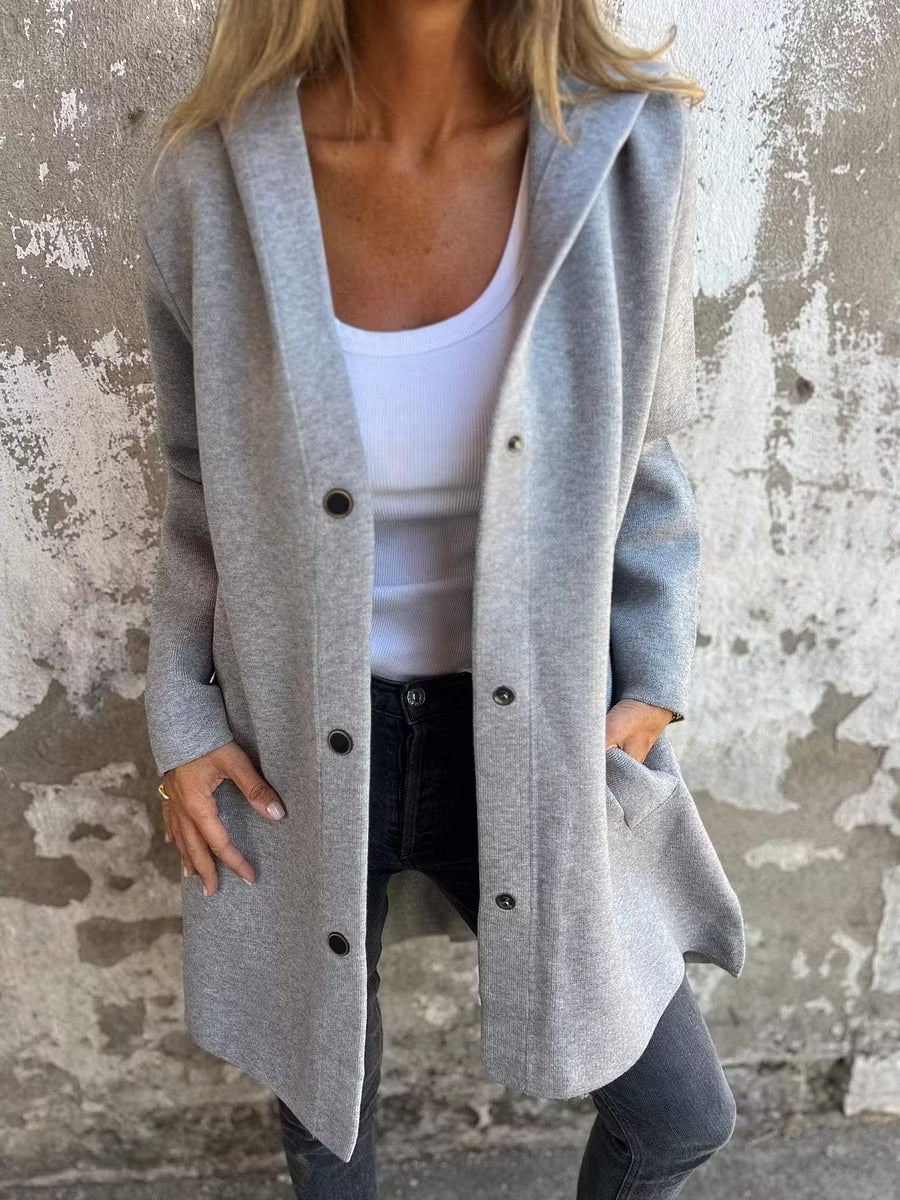 Lunara | Soft Knit Longline Hooded Cardigan