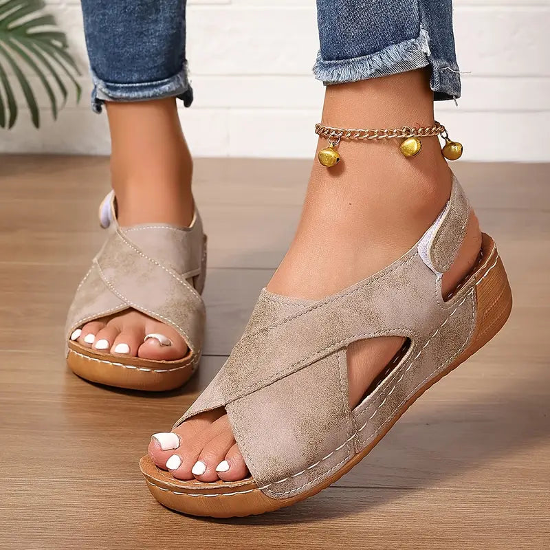 Valessa | Criss Cross Comfort Sandals