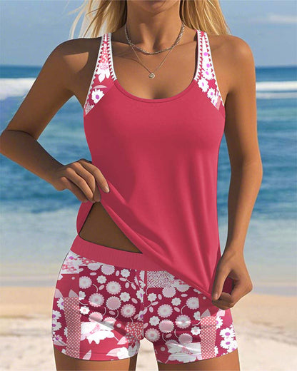 Nymera | Floral Tankini Shorts Set