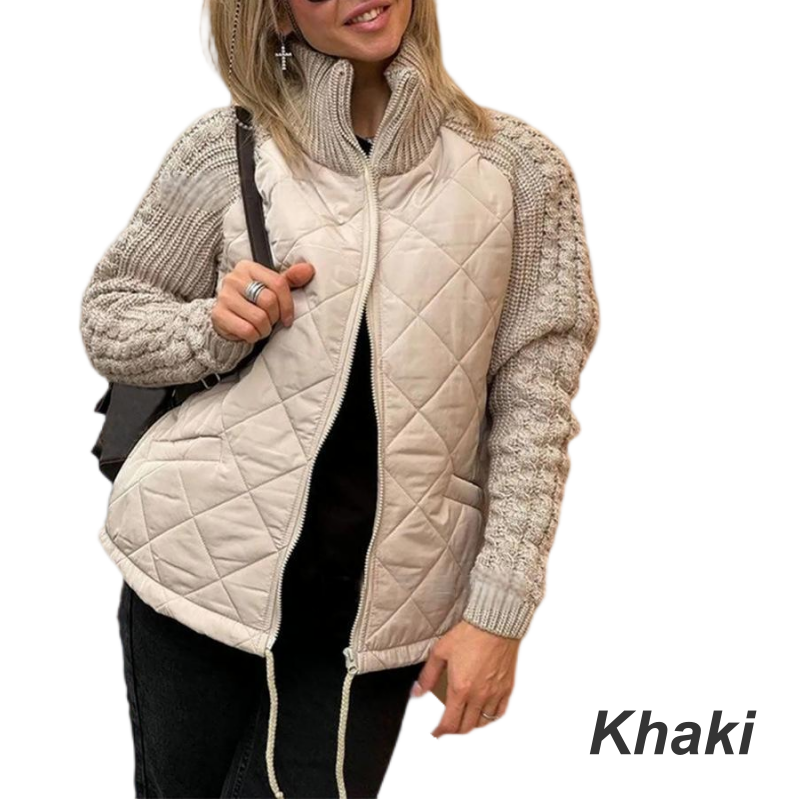 Corisanna | Warm Quilted Knit Sleeve Jacket