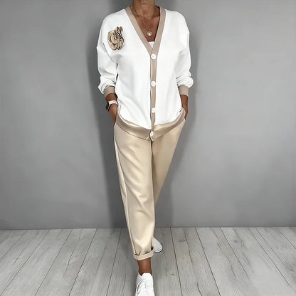 Virelune | Button Cardigan and Trouser Set