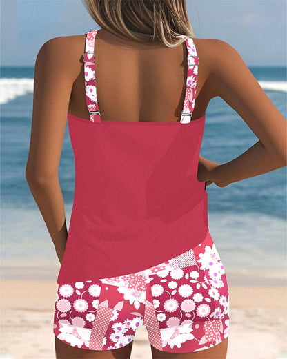 Nymera | Floral Tankini Shorts Set