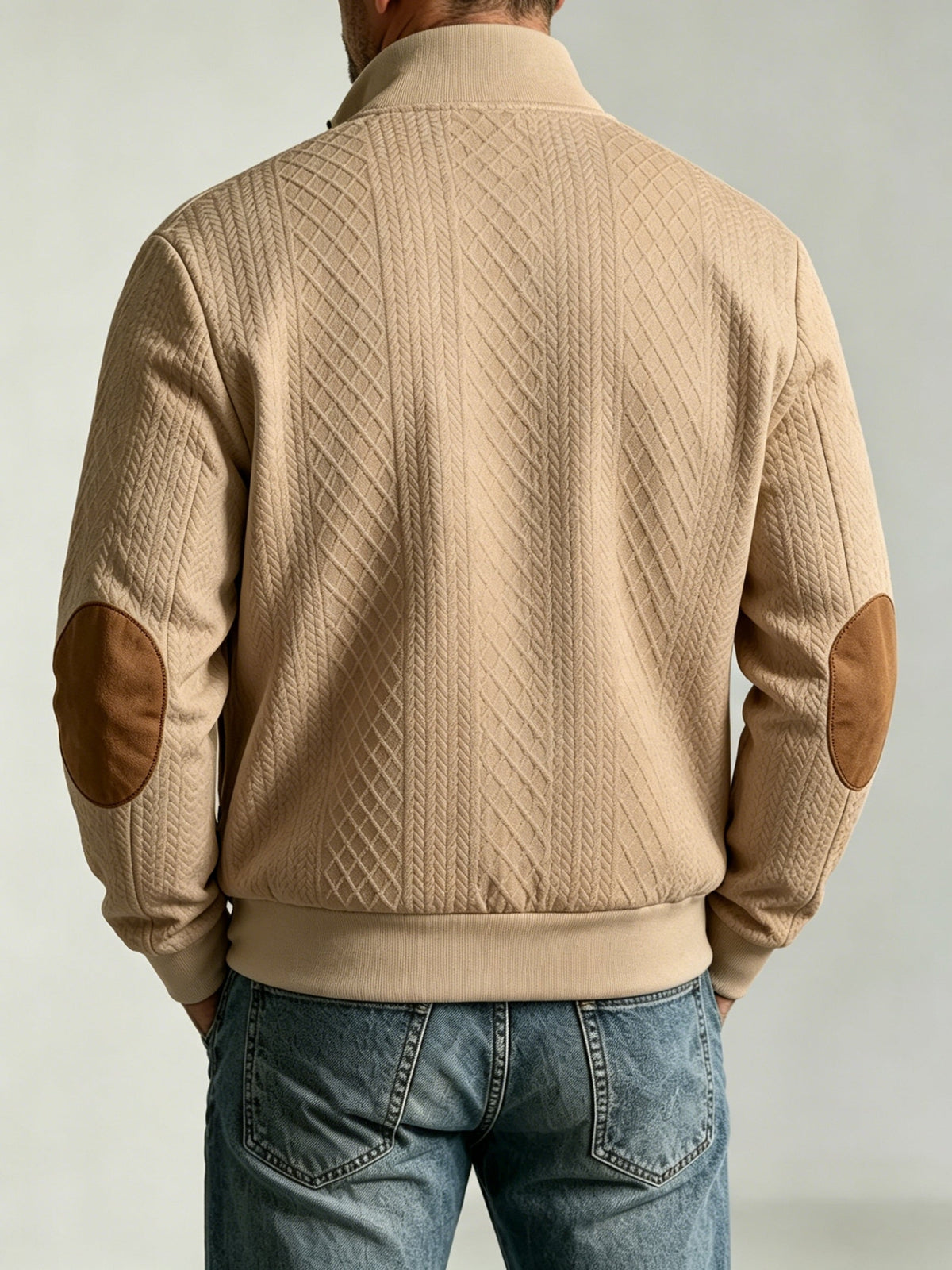Montrose | Textured Stand Collar Zip Jacket