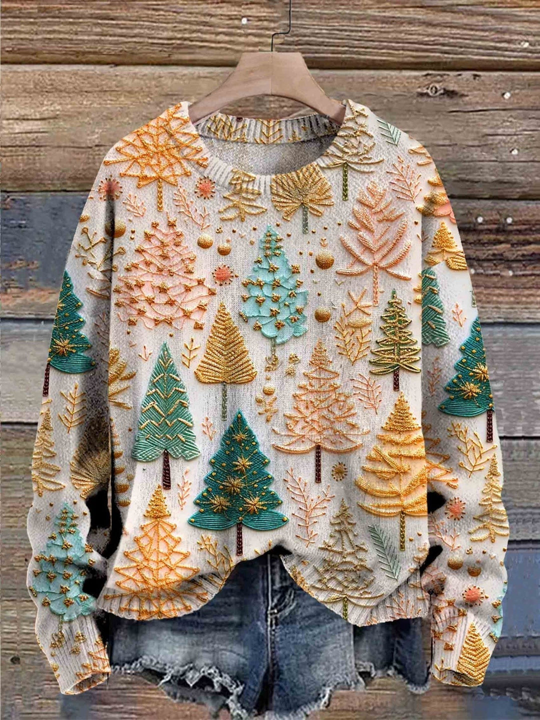 Rovena | Cozy Forest Print Sweater