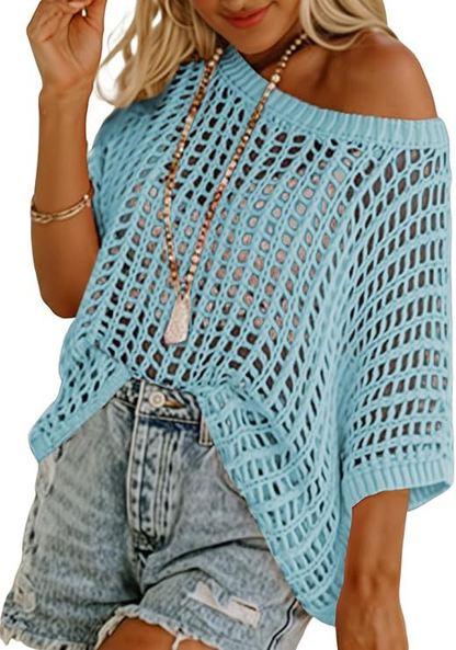 Tahlia | Lightweight Crochet Pullover
