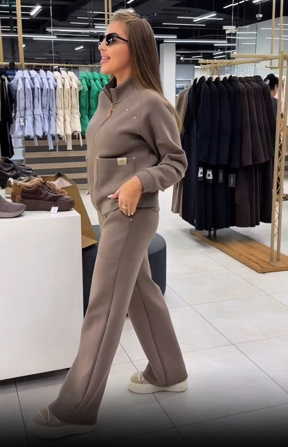 Sapphira | Casual Wide Leg Two Piece Set
