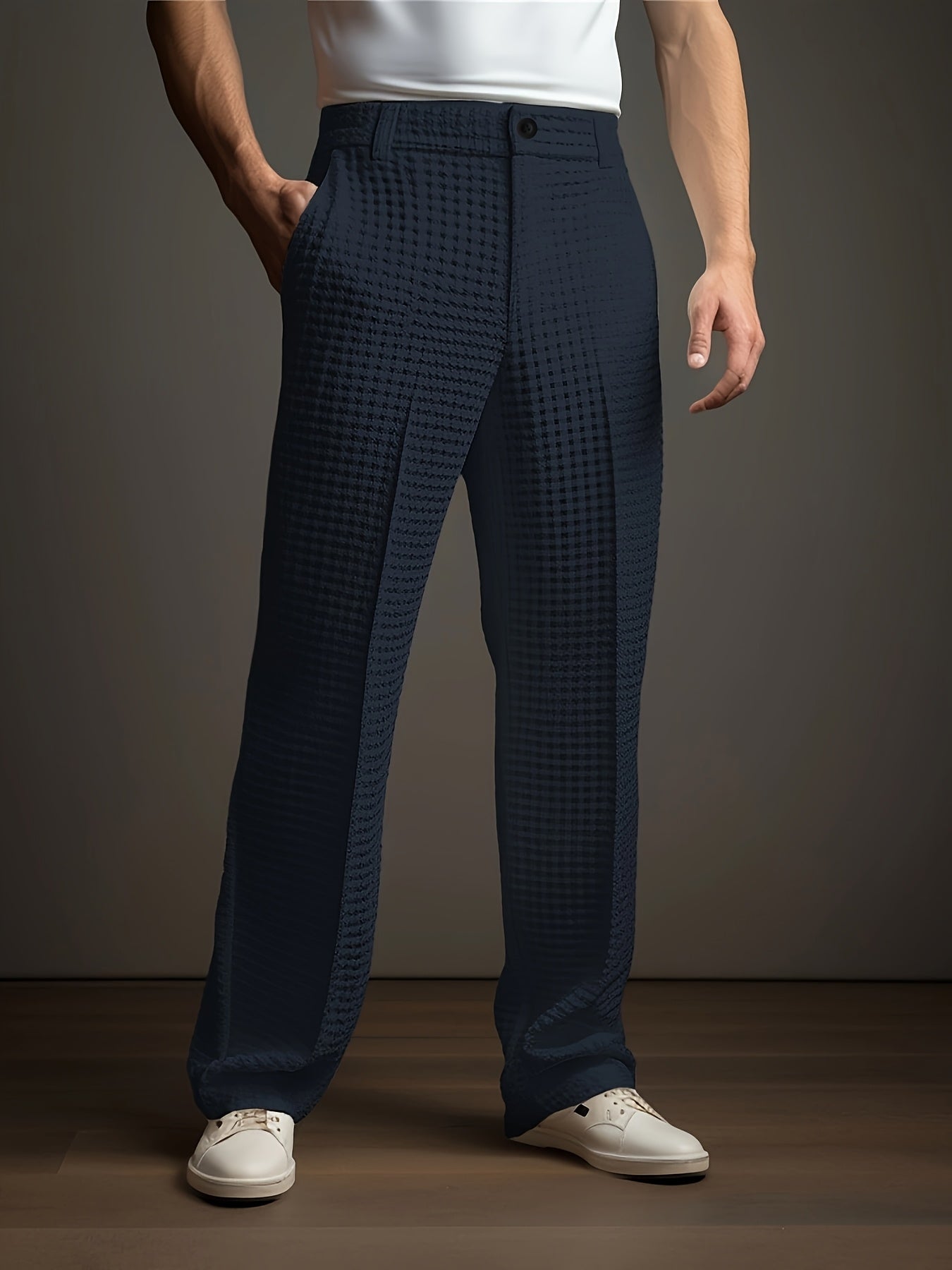 Dempsey | Relaxed Textured Dress Trousers