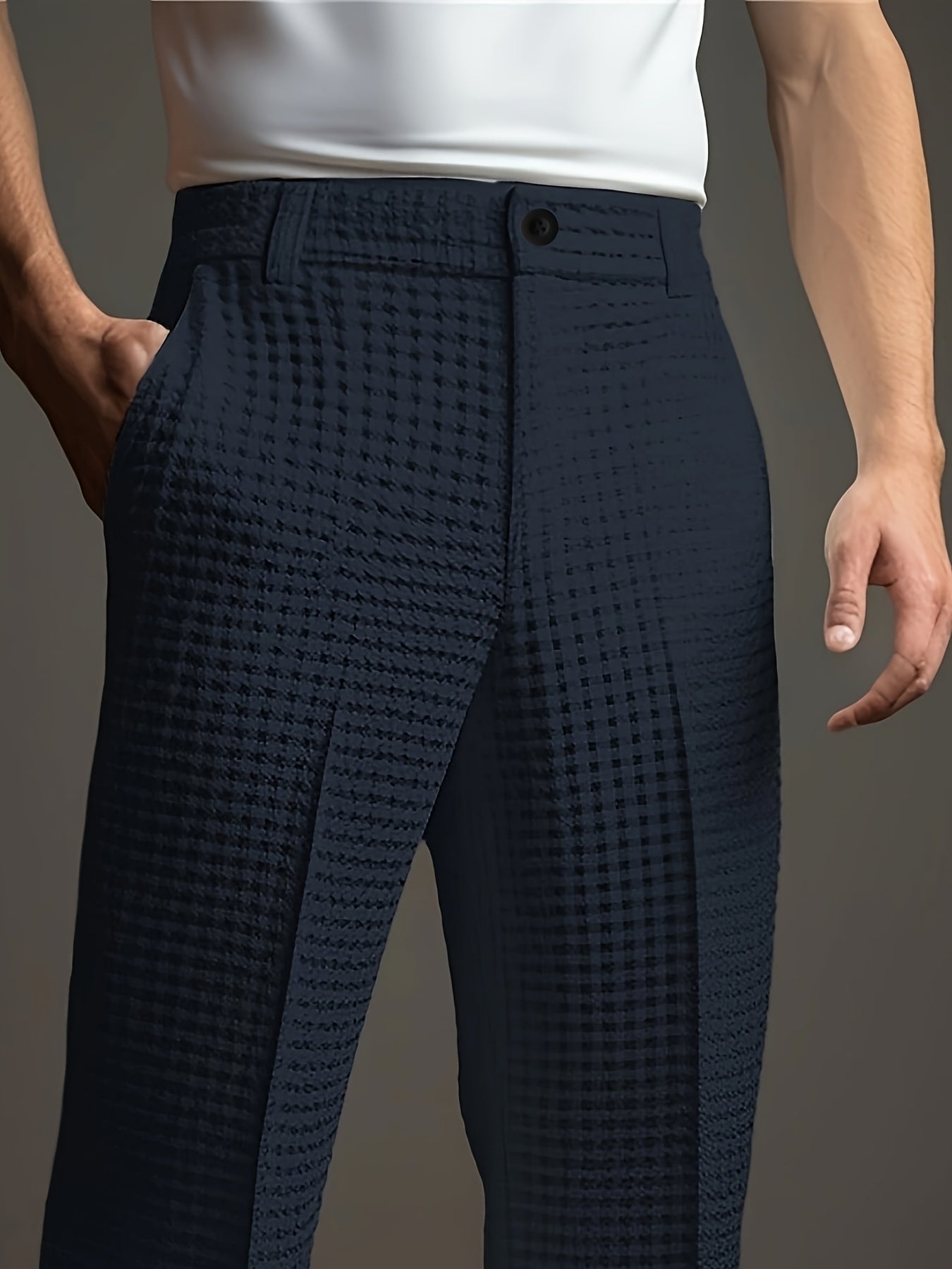 Dempsey | Relaxed Textured Dress Trousers