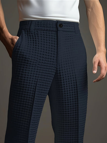 Dempsey | Relaxed Textured Dress Trousers