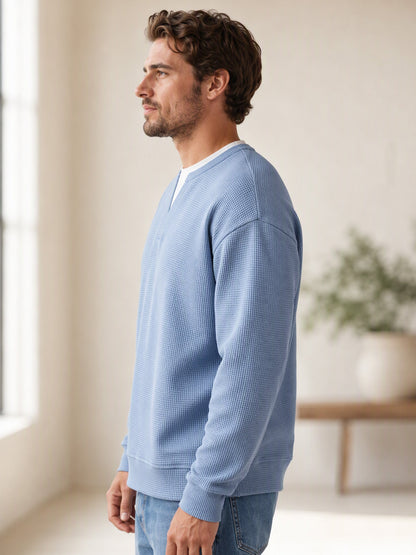 Theron | Textured Notch Neck Sweater