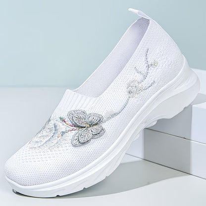 Valerie | Butterfly Knit Slip On Shoes