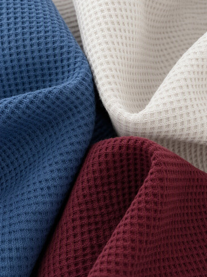 Gavran | Textured Notch Neck Casual Sweatshirt