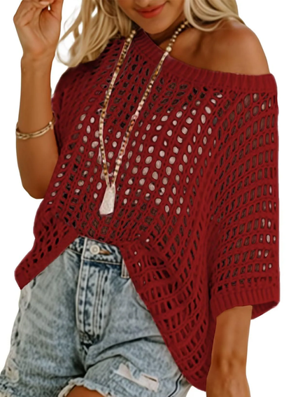Tahlia | Lightweight Crochet Pullover