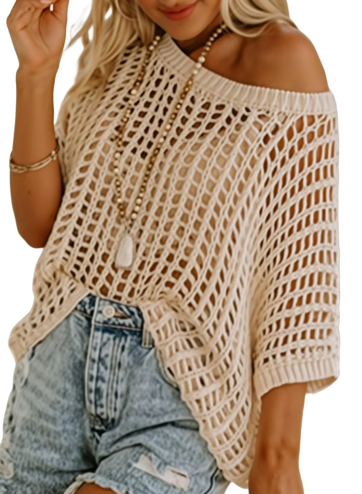 Tahlia | Lightweight Crochet Pullover