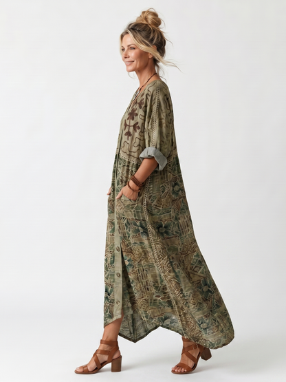 Dorevina | Vintage Inspired Boho Maxi Dress