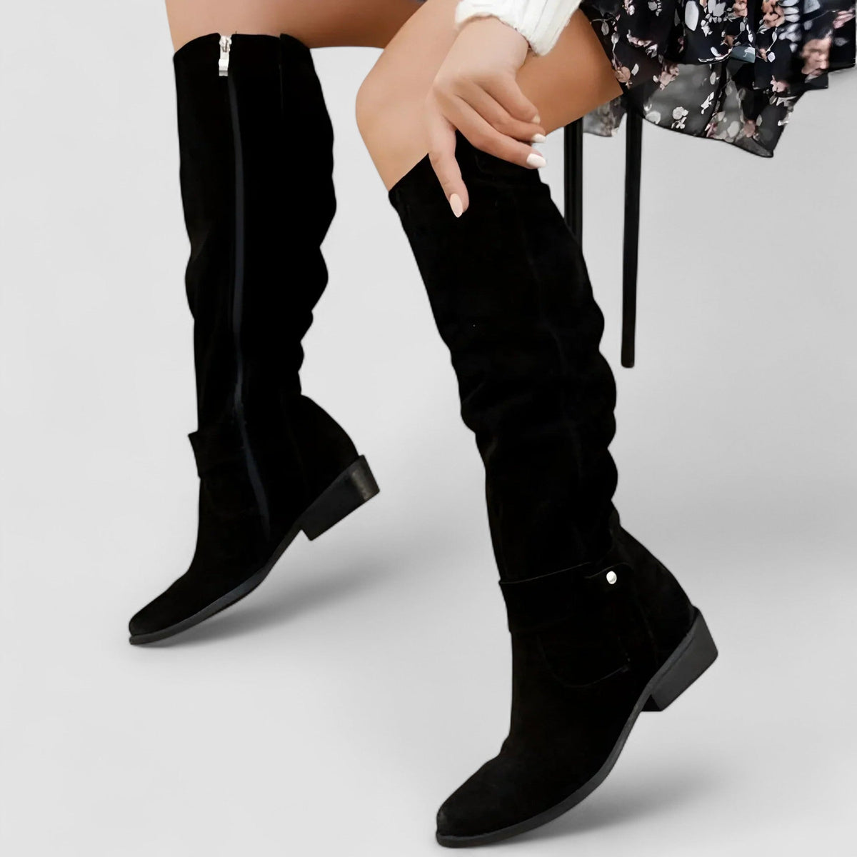 Winona | Vintage Buckle Tall Boots
