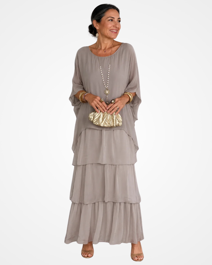 Xyloria | Flowing Tiered Maxi Dress