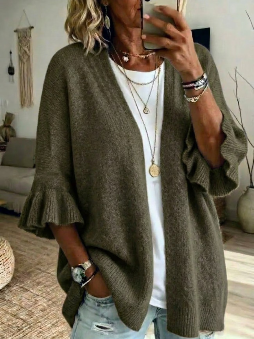 Helena | Soft Touch Open Front Cardigan