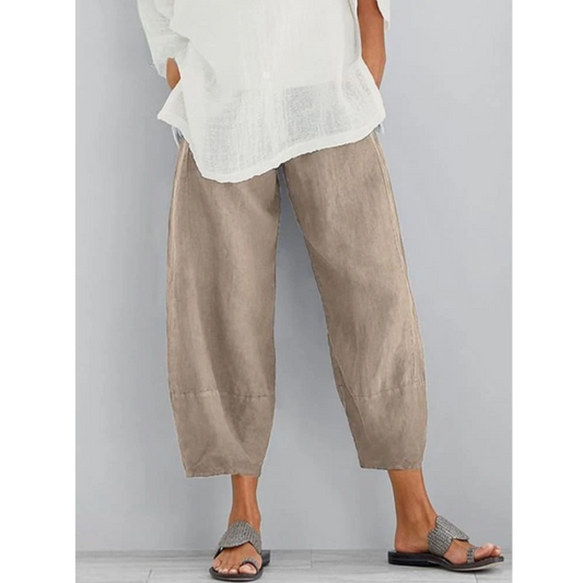 Oriana | Soft Drape Cropped Trousers