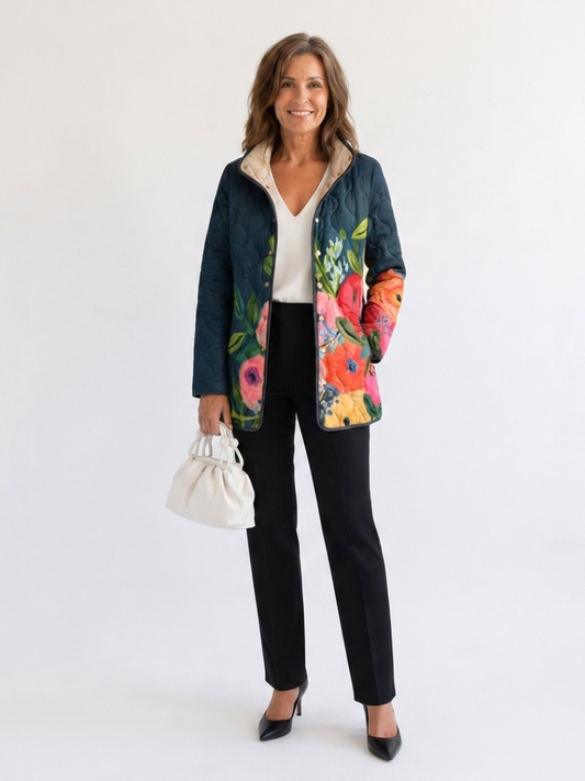 Petalina | Quilted Longline Jacket