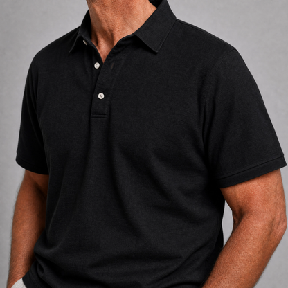 Axton | Premium Linen Blend Polo Shirt