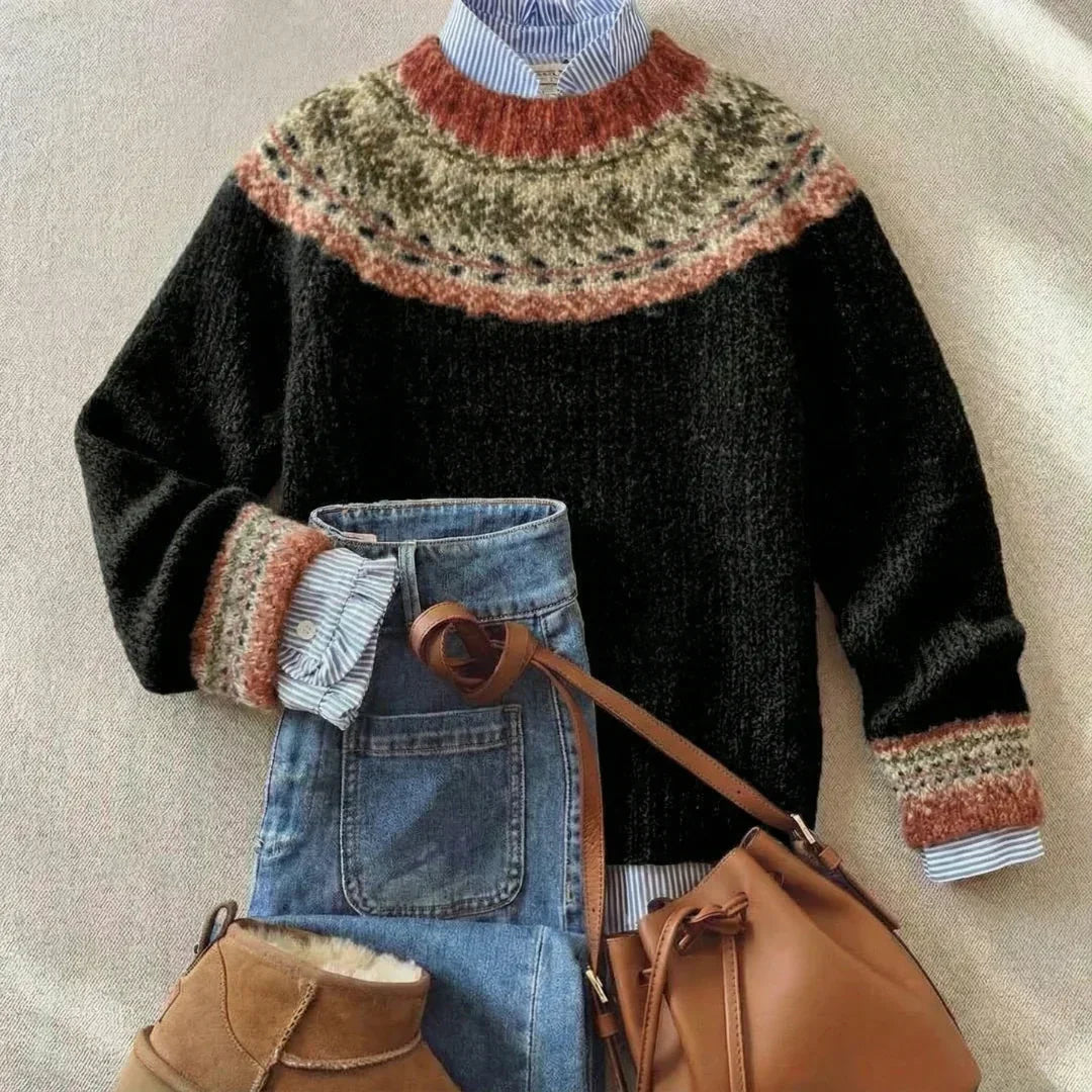 Florrie | Vintage Nordic Knit Sweater
