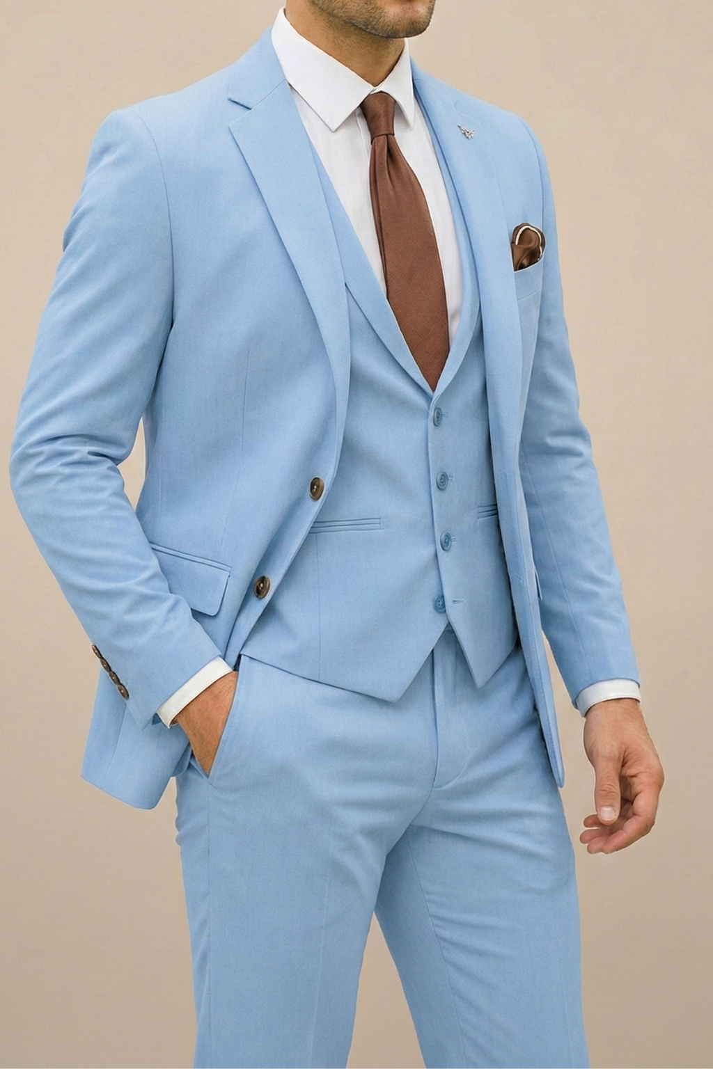Ellington | Refined Wedding Three Piece Suit
