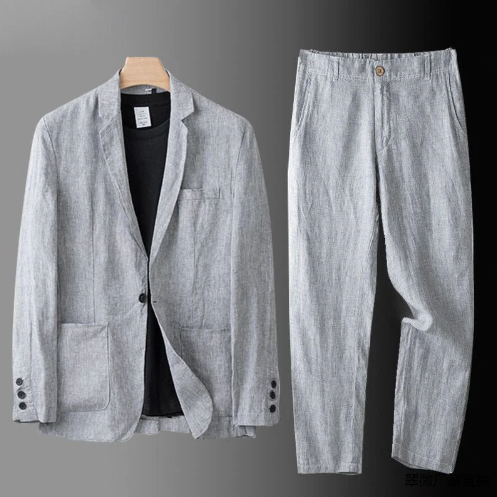 Iskander | Tailored Linen Two Piece Set