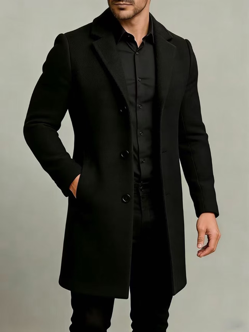 Griffin | Refined Notch Lapel Overcoat