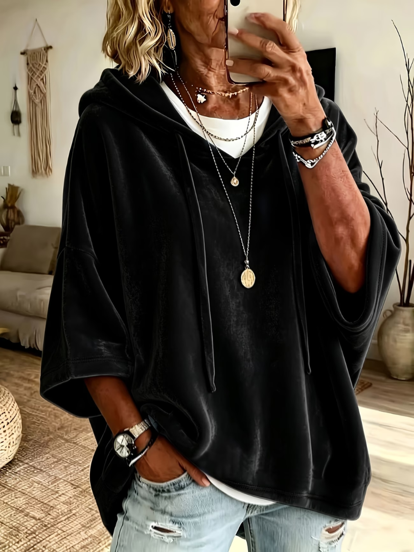 Delyra | Relaxed Oversized Hooded Sweatshirt