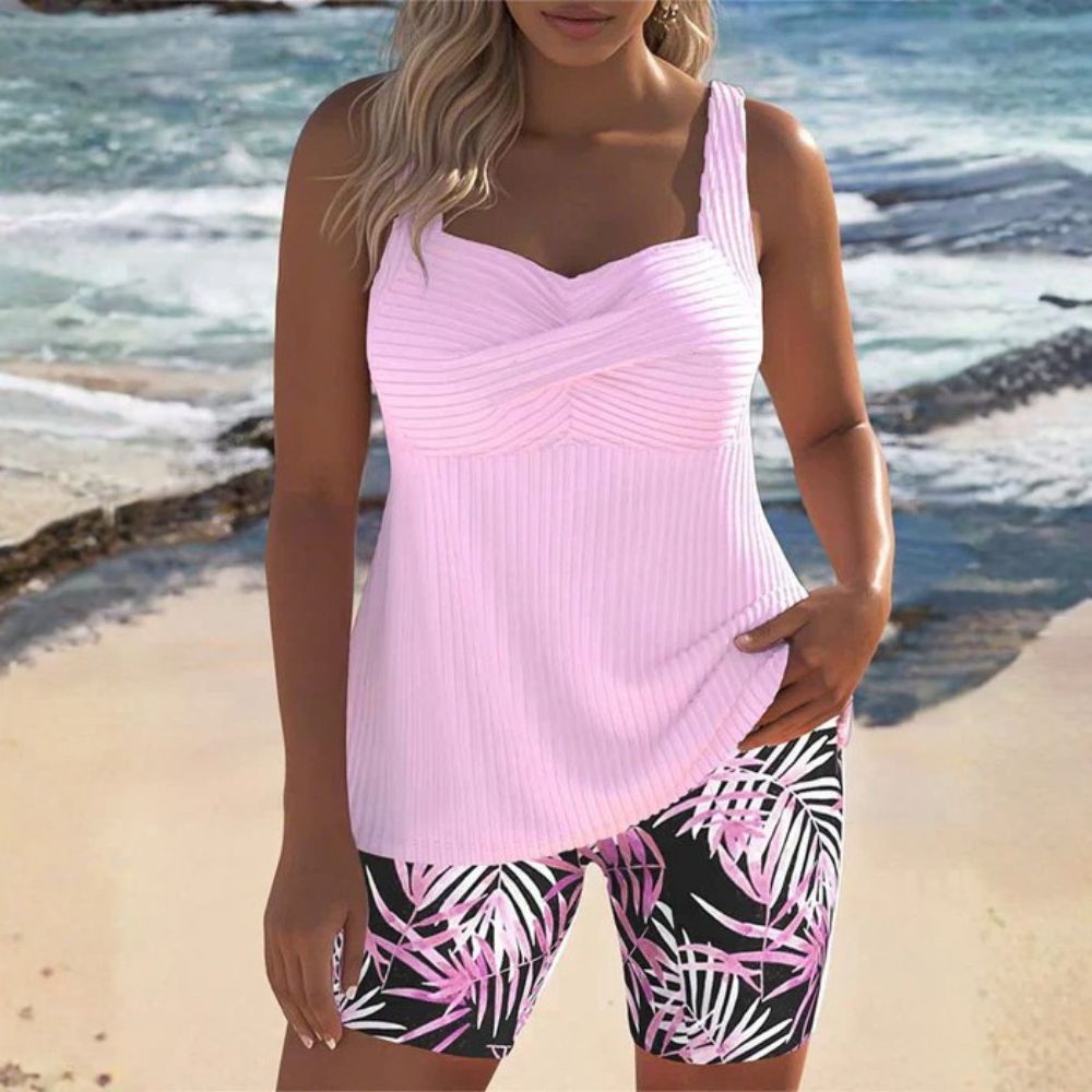 Ysoria | Ribbed Swimwear Two Piece Set
