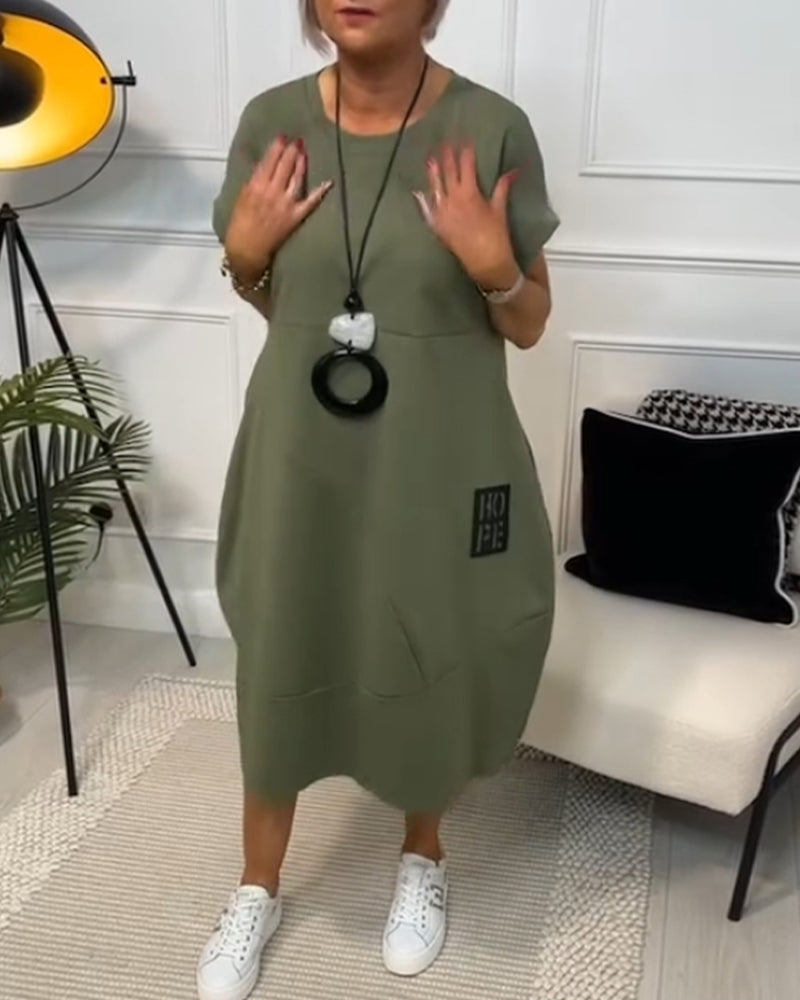 Rosabel | Relaxed Fit Balloon Hem Dress