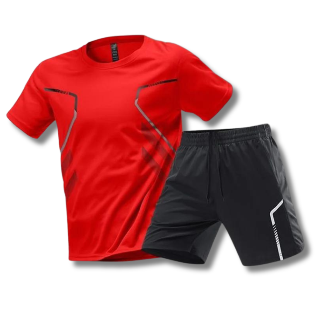 Leofric | Performance Training T Shirt And Shorts Set