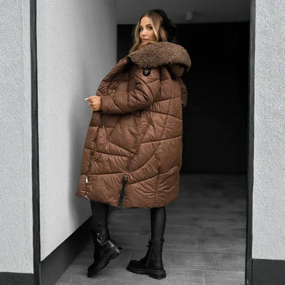 Ysolde | Faux Fur Hooded Puffer Coat