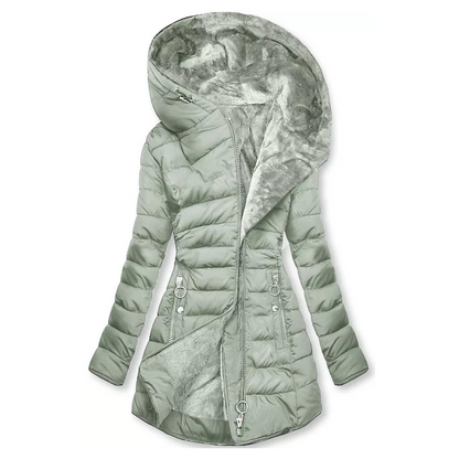 Keely | Plush Lined Hooded Puffer Coat