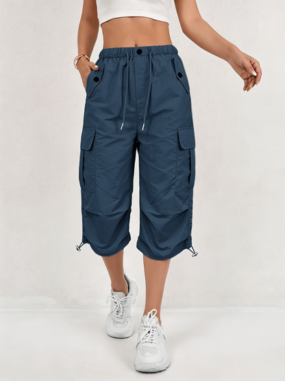 Monroe | Comfort Fit Cargo Capri Trousers