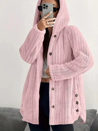 Leonie | Relaxed Plush Hooded Jacket