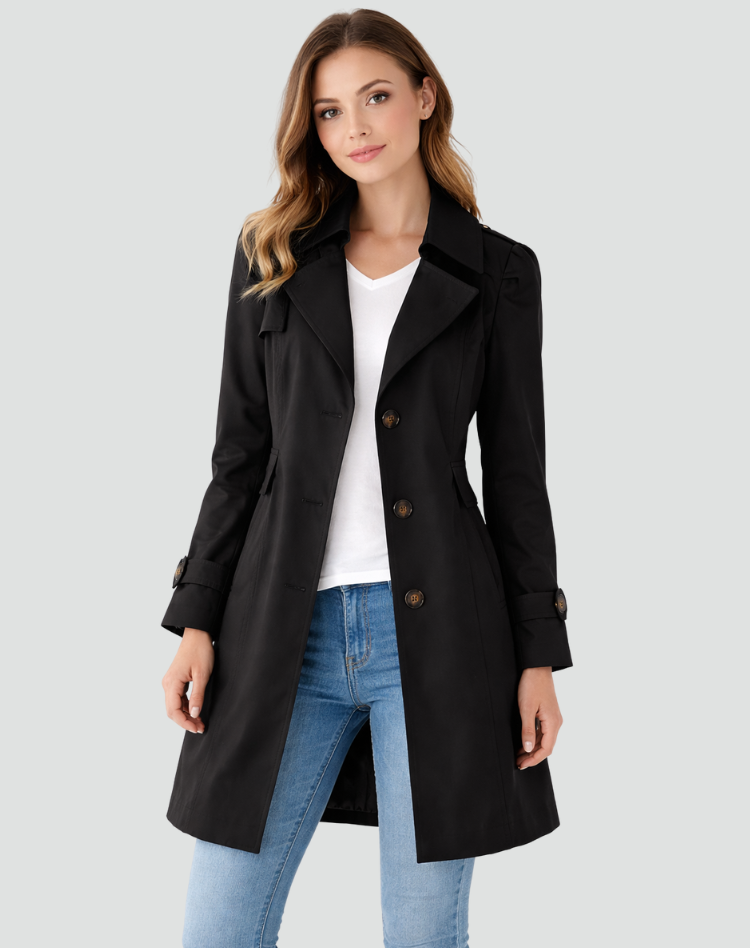 Averette | Classic Single Breasted Trench Coat