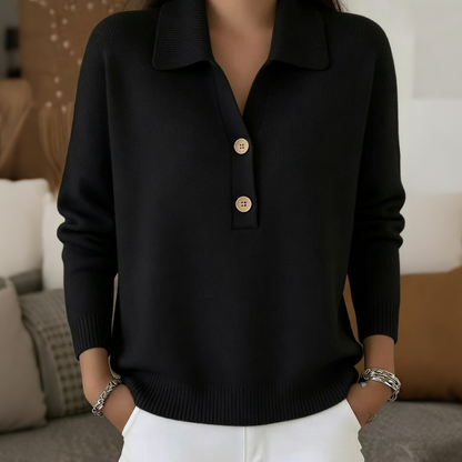 Arianell | Soft Collared Knit Sweater