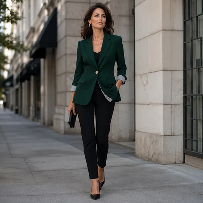 Odeliane | Classic Single Button Blazer
