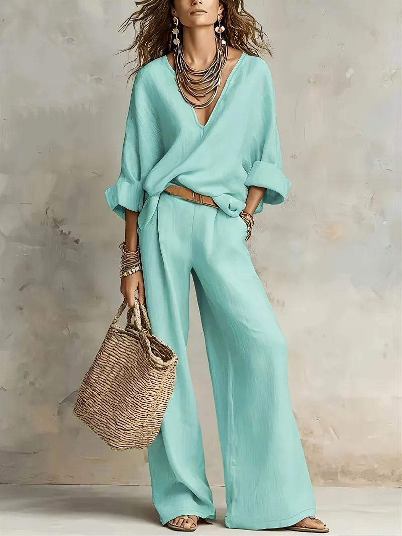 Zarevella | Breezy Linen Two Piece Set