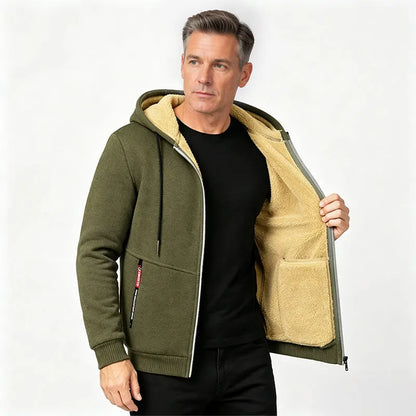 Emmett | Cozy Zip Front Hooded Jacket